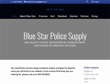 Tablet Screenshot of bluestarpolicesupply.com